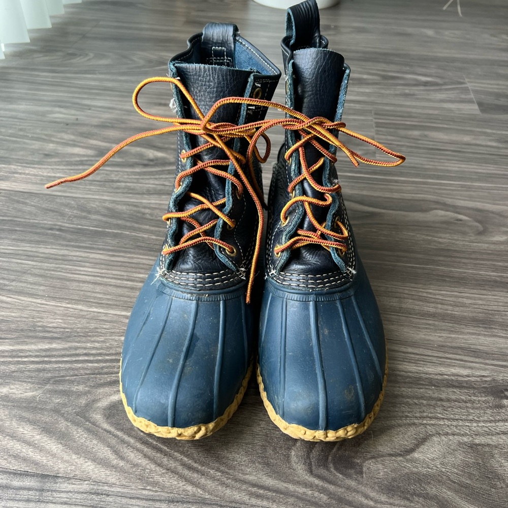 L. L. Bean Navy Duck Boots - Picture 3 of 9